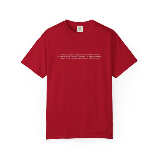 PROMISES FROM GOD RED COTTON T-SHIRT