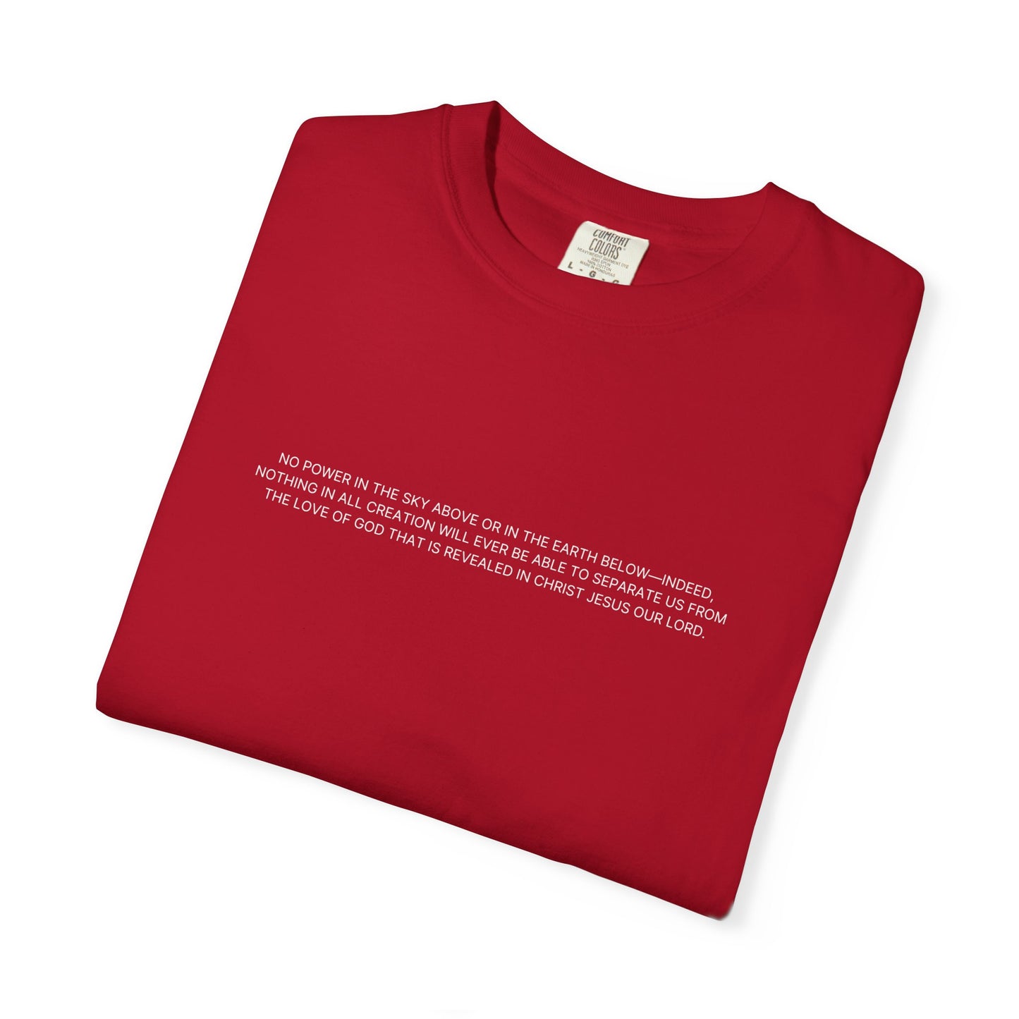 PROMISES FROM GOD RED COTTON T-SHIRT