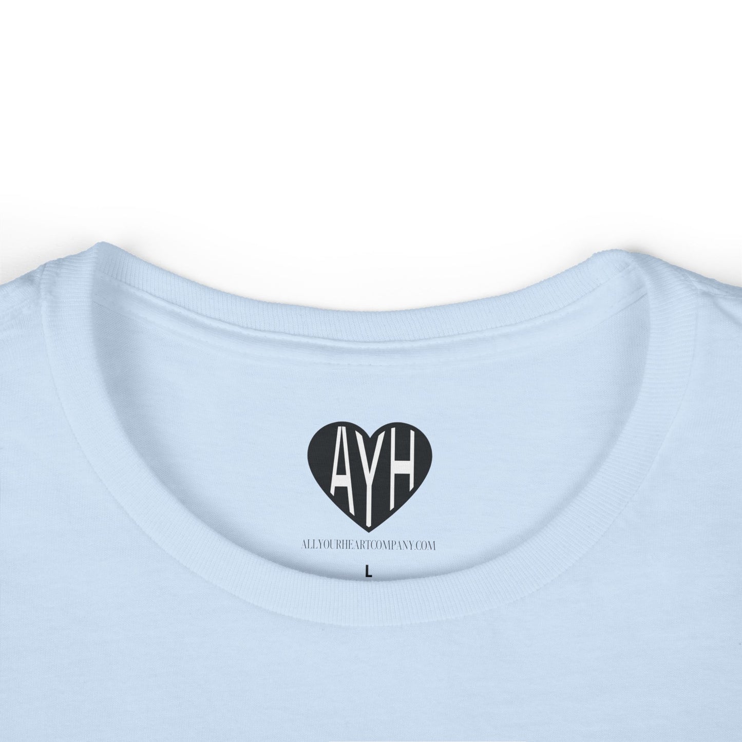 PROVERBS 3:5 BABY BLUE COTTON FITTED TEE