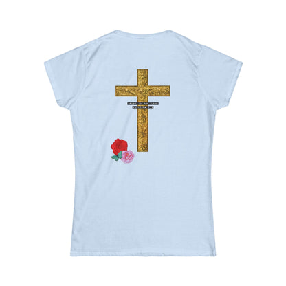 PROVERBS 3:5 BABY BLUE COTTON FITTED TEE