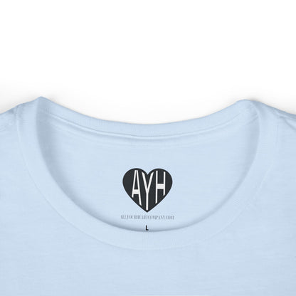 PROVERBS 3:5 BABY BLUE COTTON FITTED TEE