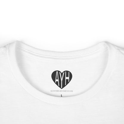 PROVERBS 3:5 WHITE COTTON FITTED TEE